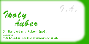 ipoly auber business card